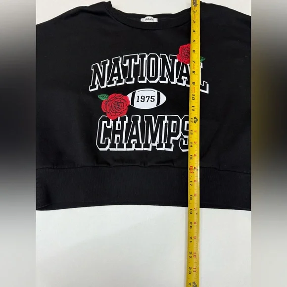 Garage Women’s Cropped Sweatshirt size L - Picture 6 of 8